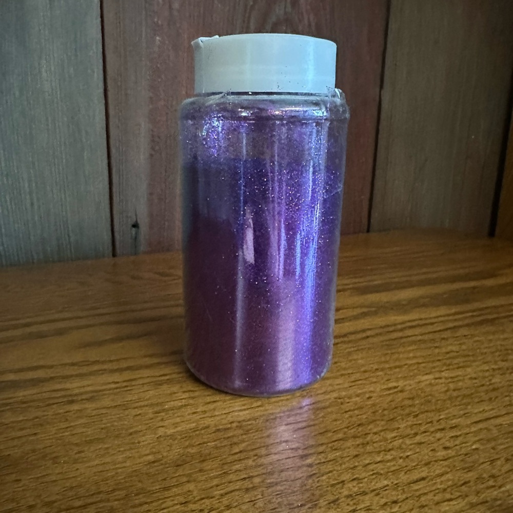 Jar of Sparkling Purple Craft Glitter